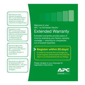 (1) Year Extended Warranty for SRV UPS w